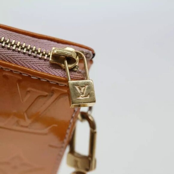 LOUIS VUITTON Vernis Lexington Pouch Marshmallow Pink M91057 LV Auth th4673 - Picture 15 of 16